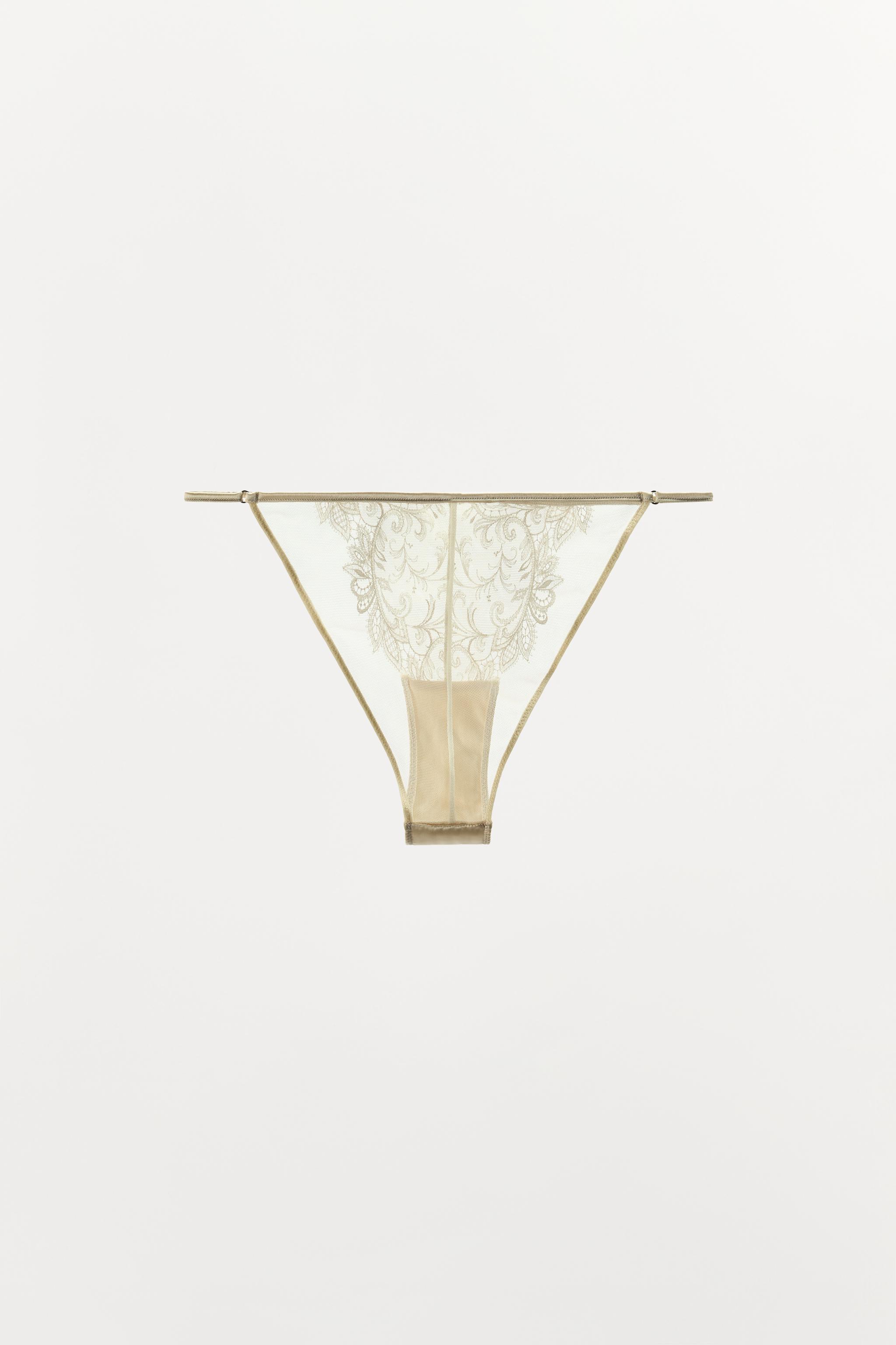 EMBROIDERED LACE PANTIES